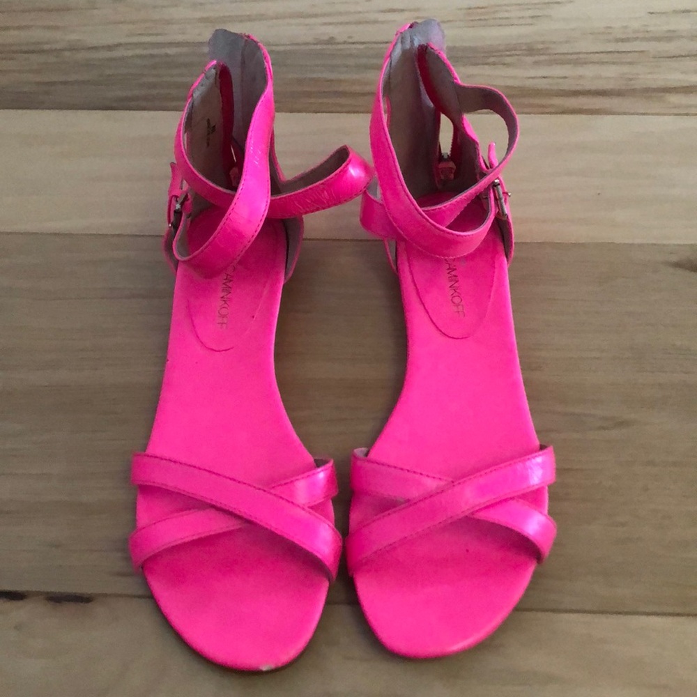 Rebecca Minkoff Neon Pink Bettina Sandals